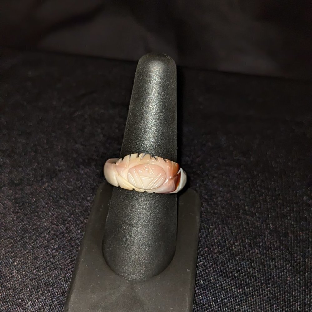 Hand-Carved Sea Shell Ring - Picture 7 of 13